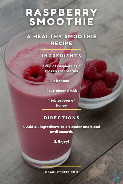 Raspberry smoothie for belly fat loss