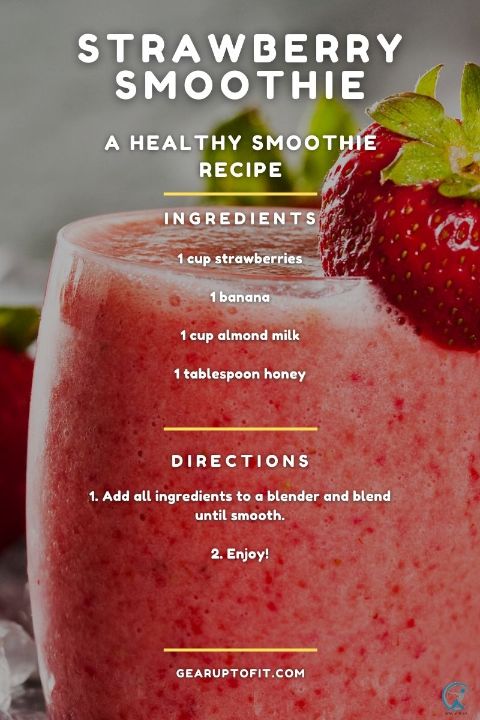 Strawberry Smoothie for belly fat loss