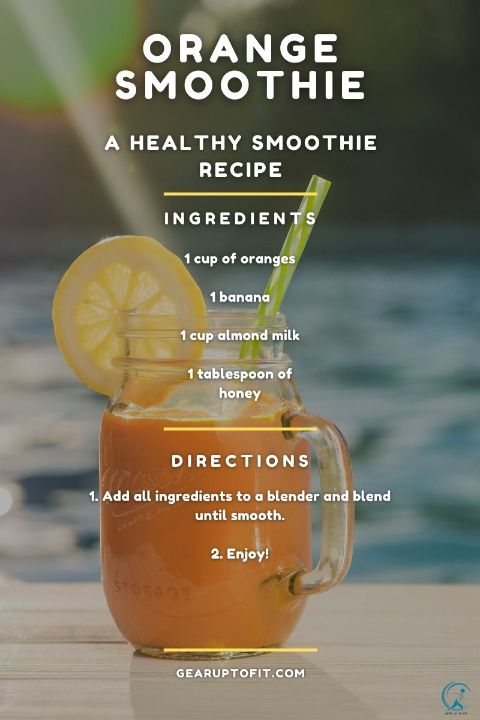Orange Smoothie for belly fat loss