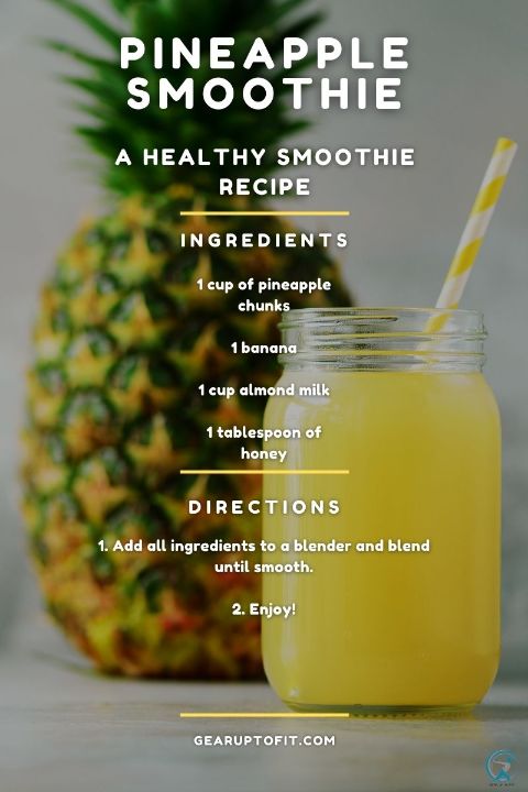 Pineapple Smoothie for belly fat loss