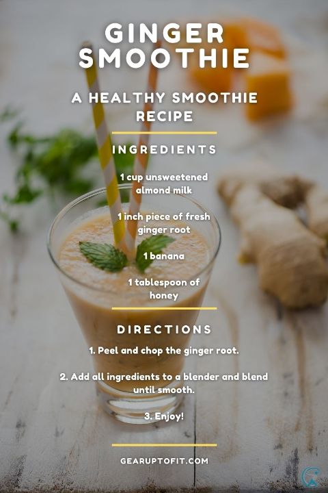 Ginger Smoothie for belly fat loss