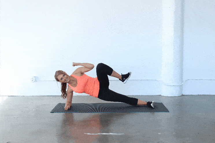 Bodyweight Exercises To Improve Your Core - Side Plank with a Crunch