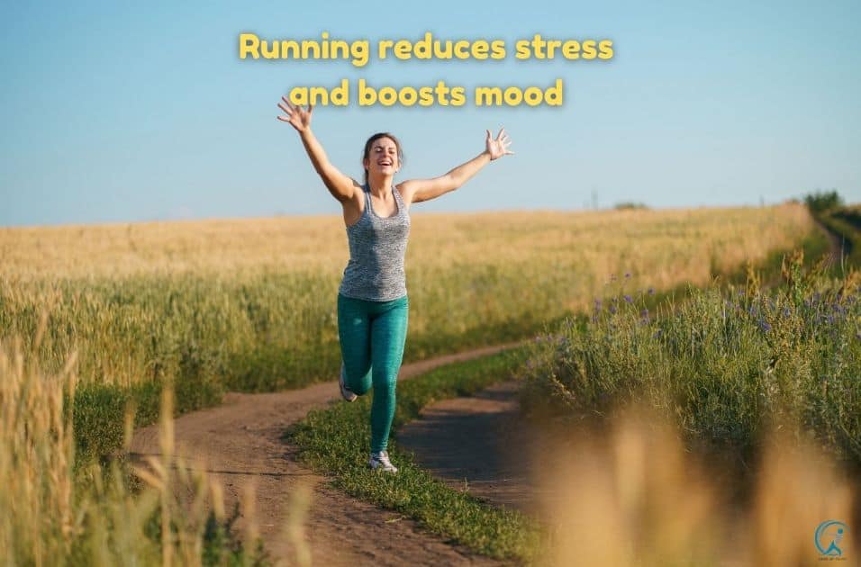 Running reduces stress and boosts mood and sleep quality