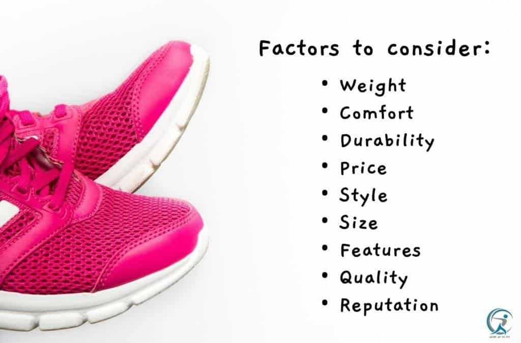 When looking for running shoes, consider all these factors