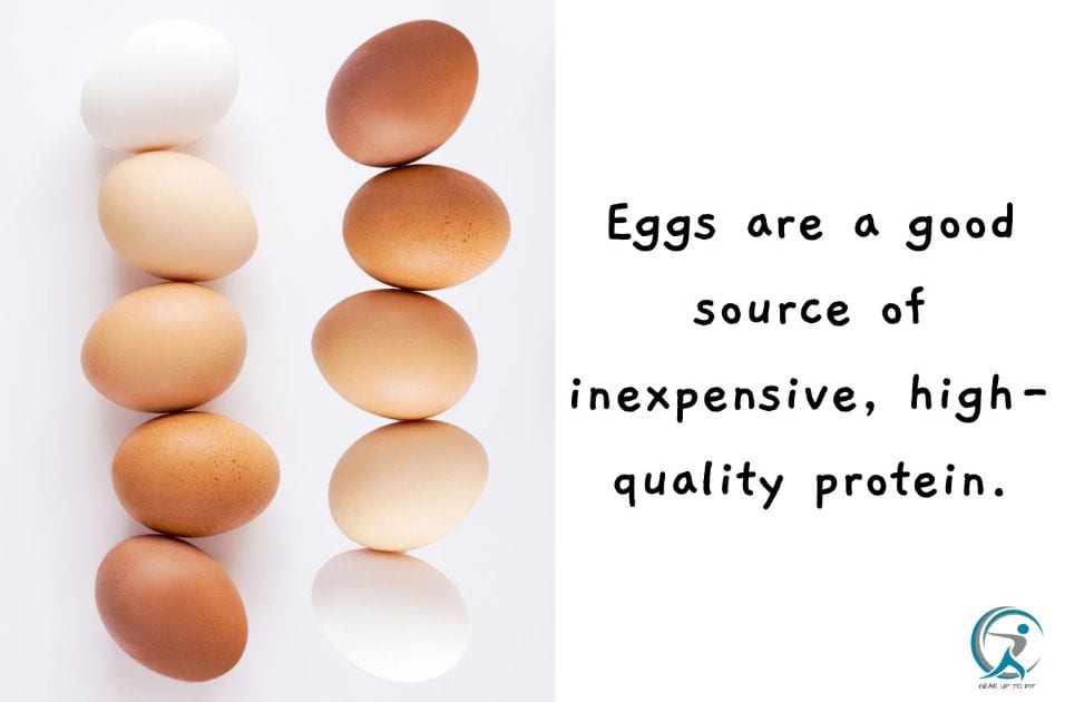 Eggs are a good source of inexpensive, high-quality protein