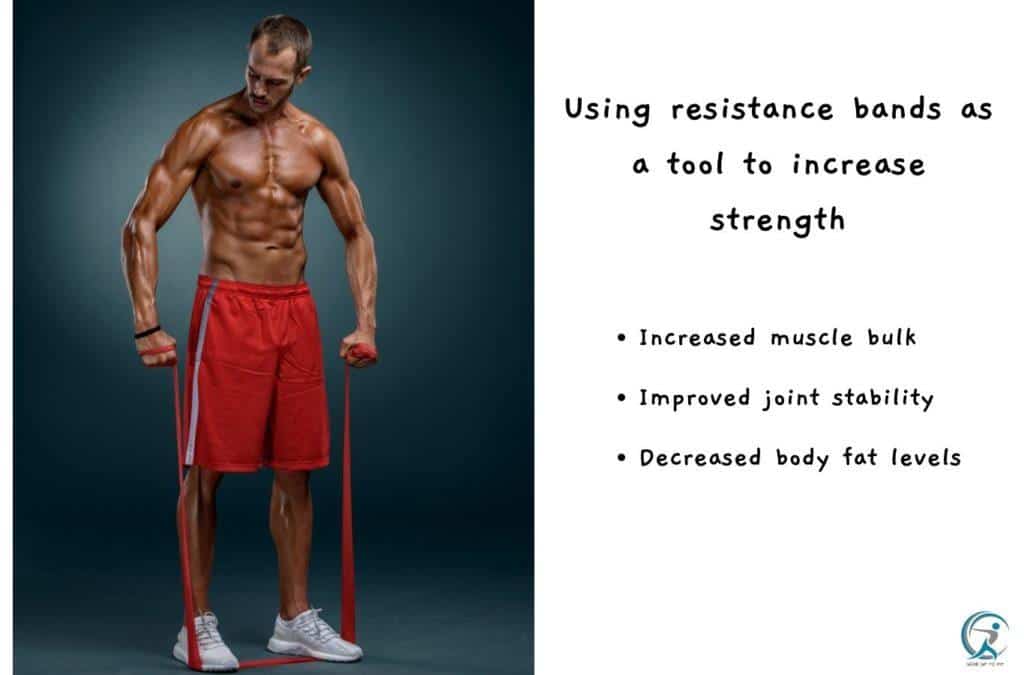 Using resistance bands as  a tool to increase strength