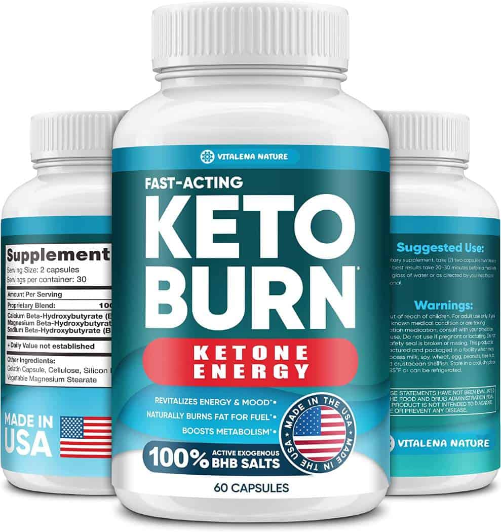 Keto Pills with Pure BHB Exogenous Ketones - Effective Keto Burn Made in USA - Advanced Keto Supplement for Ketosis Support - Keto Pills for Energy Boost - Keto BHB