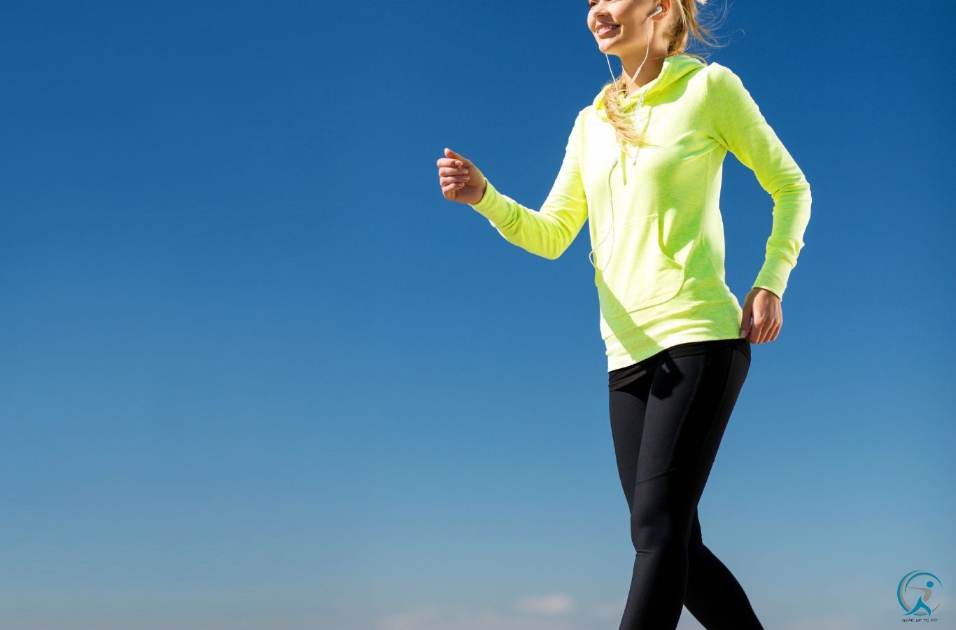 A relaxed walking pace is normally faster than a relaxed running pace