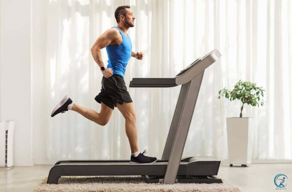 Run on a treadmill to burn belly fat.
