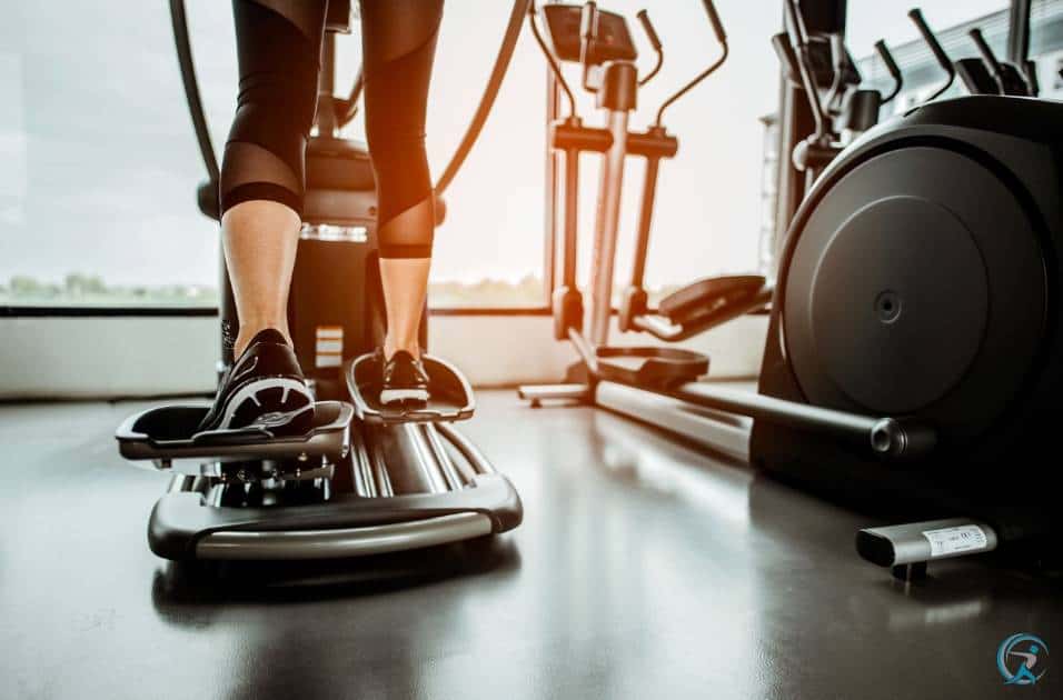 A rowing machine or an elliptical trainer will work if you want a cardio workout that burns calories.