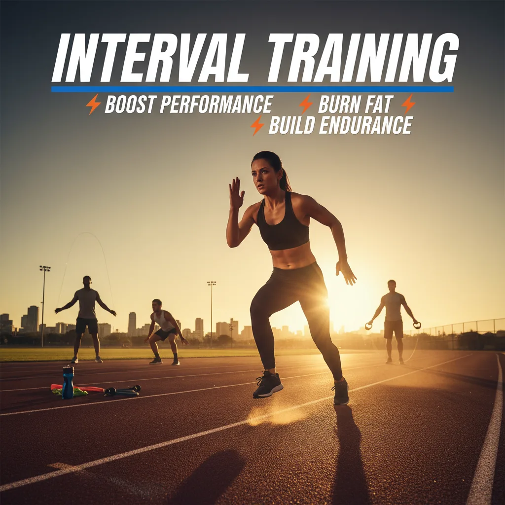 Woman in athletic wear running on a treadmill with a timer, illustrating why you should try interval training for...