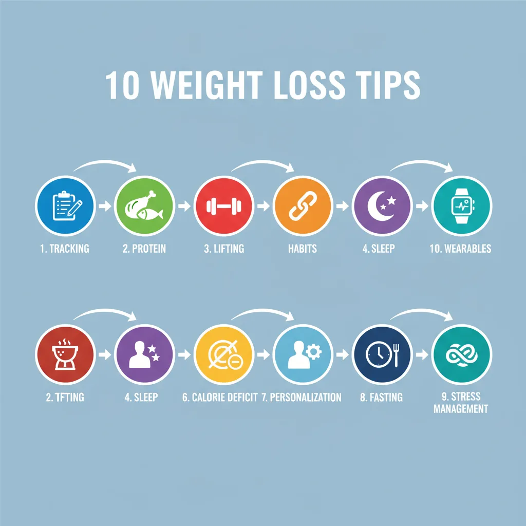 Infographic: 10 Proven Weight Loss Tips for 2026