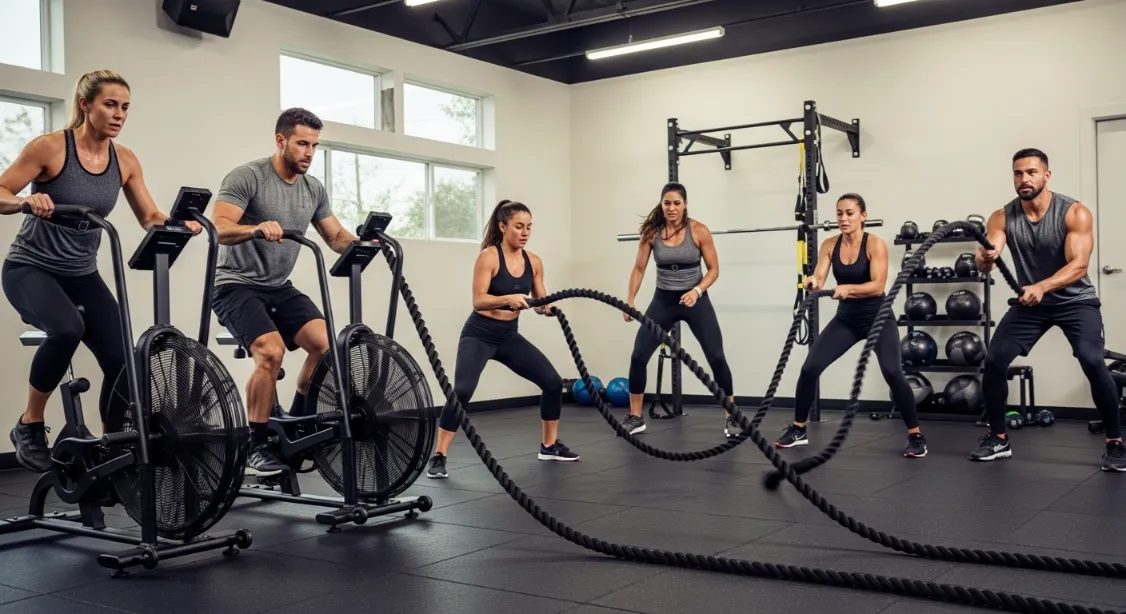Cycling enthusiasts on a scenic bike ride, staying active with cross-training