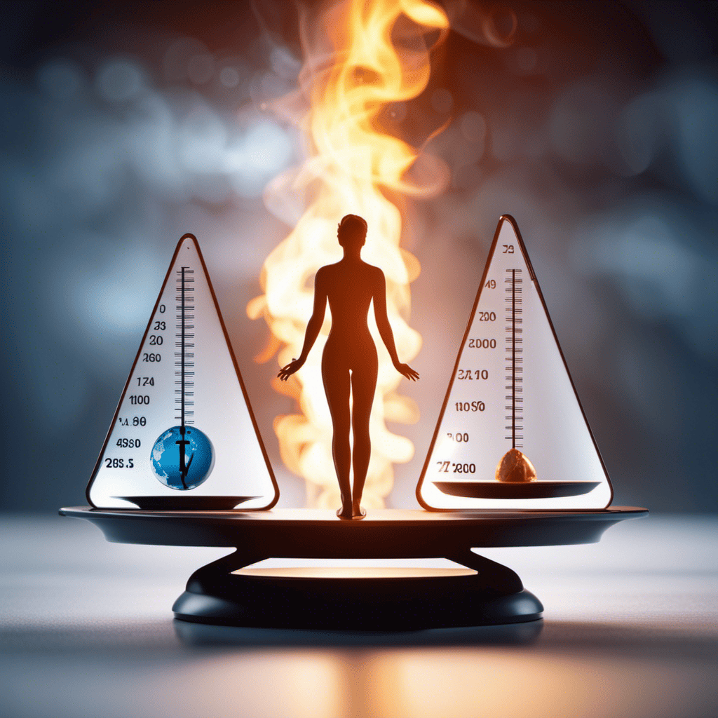 An image depicting a person standing on a scale, surrounded by a mathematical equation symbolizing the Basal Metabolic Rate (BMR) calculation