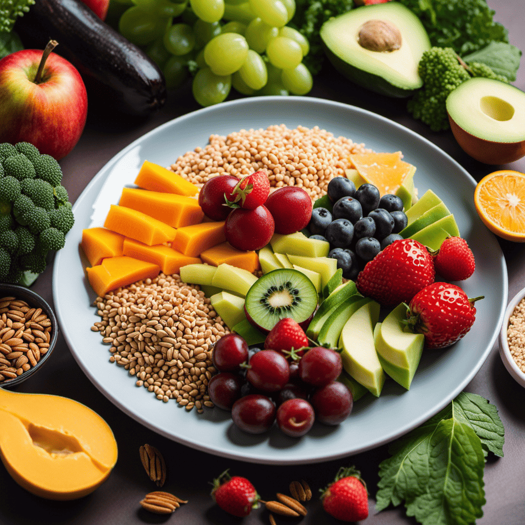 An image that showcases a balanced plate filled with colorful fruits, vegetables, lean proteins, and whole grains, highlighting the significance of macronutrient balance in weight loss