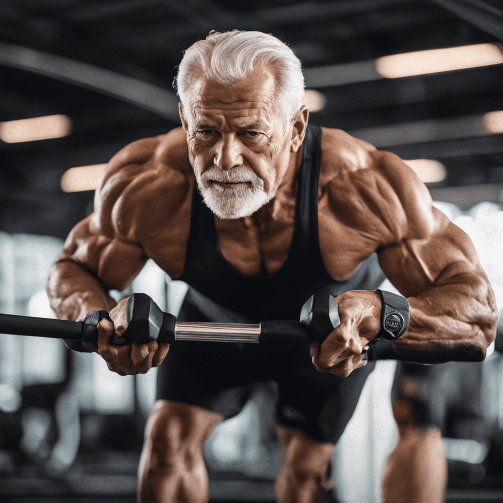 An image showcasing the benefits of collagen peptides for muscle growth in people over 60