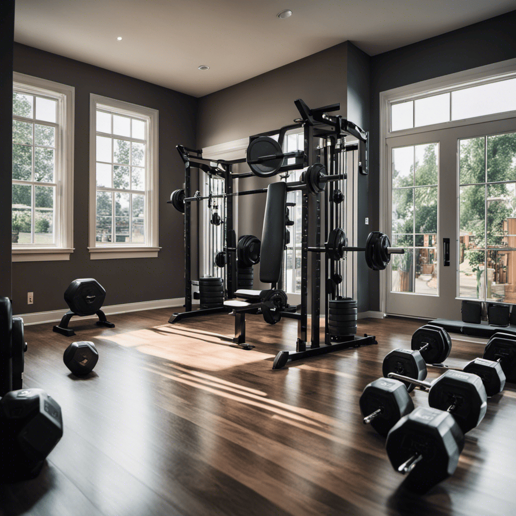 the essence of a home gym by showcasing a spacious, well-lit room
