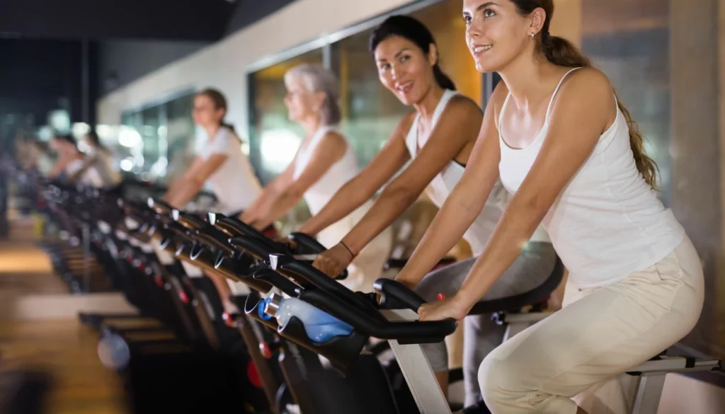 Indoor Cycling: High-intensity, low-impact – indoor cycling classes are a fun way to get your heart racing while being kind to your joints.