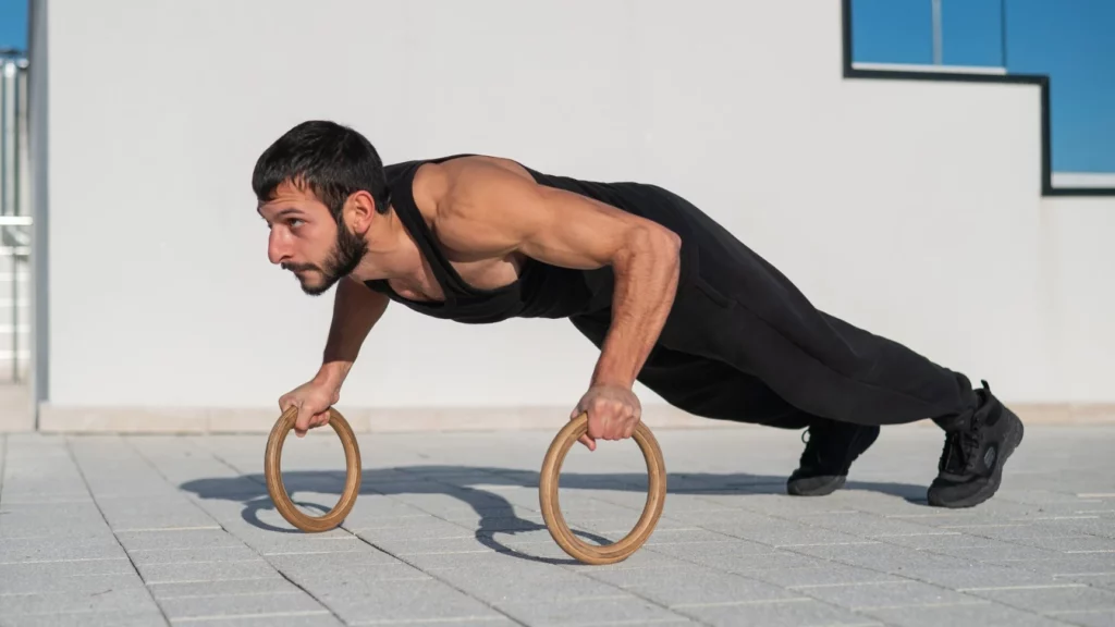 Inside out ring push-ups are an advanced variation of ring push-ups that can take your workout to the next level. 