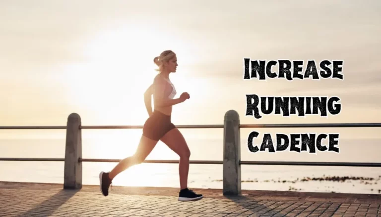 Image of a woman running along a seaside path at sunset: How to Increase Running Cadence