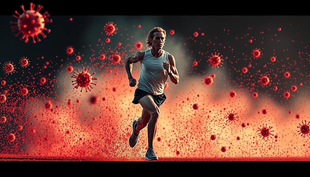 Running reduces risk of infection