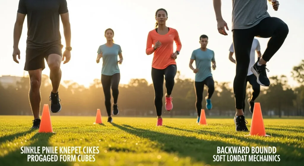 Improve Your Running Technique - Guide Image 2 Runner in motion demonstrating proper running technique with good posture and foot strike.