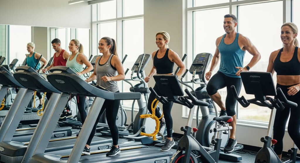 How Much Cardio Should I Do A Day - Featured Image 1 Cardio daily routine in action with a person running on a treadmill.