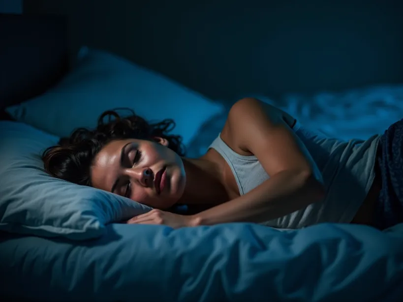 woman sleeping in bed, highlighting the recovery benefits of sleep.