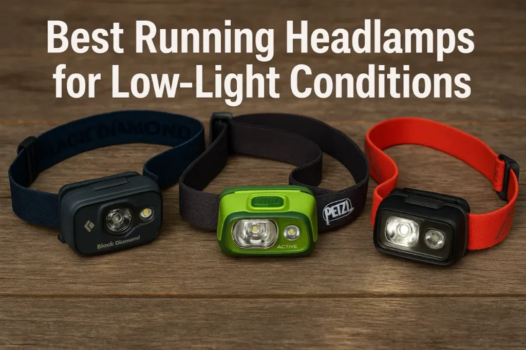 Best running headlamps for low light. Black Diamond, Petzl headlamps for running.