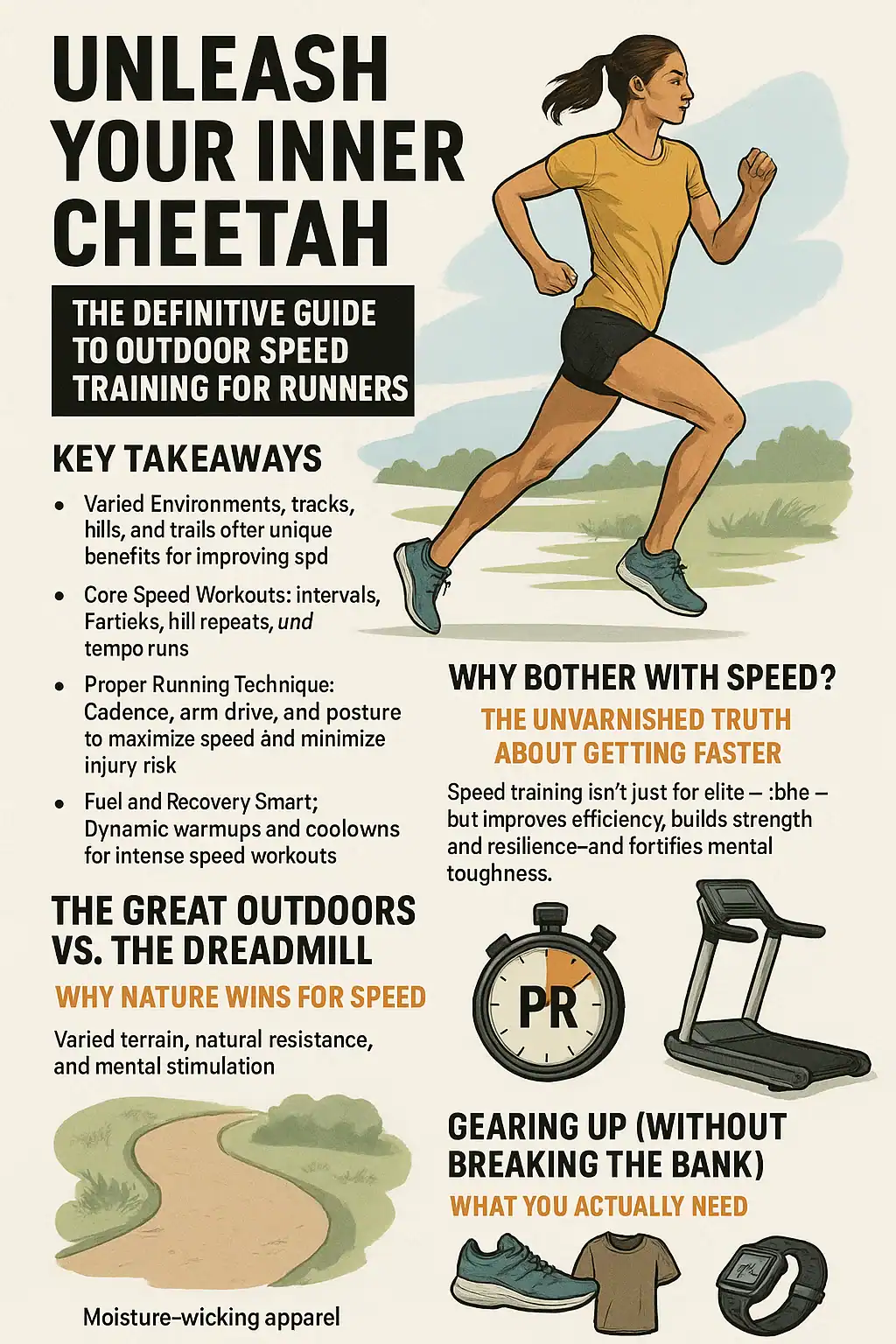 Outdoor running speed training guide for runners: Unleash your inner cheetah!