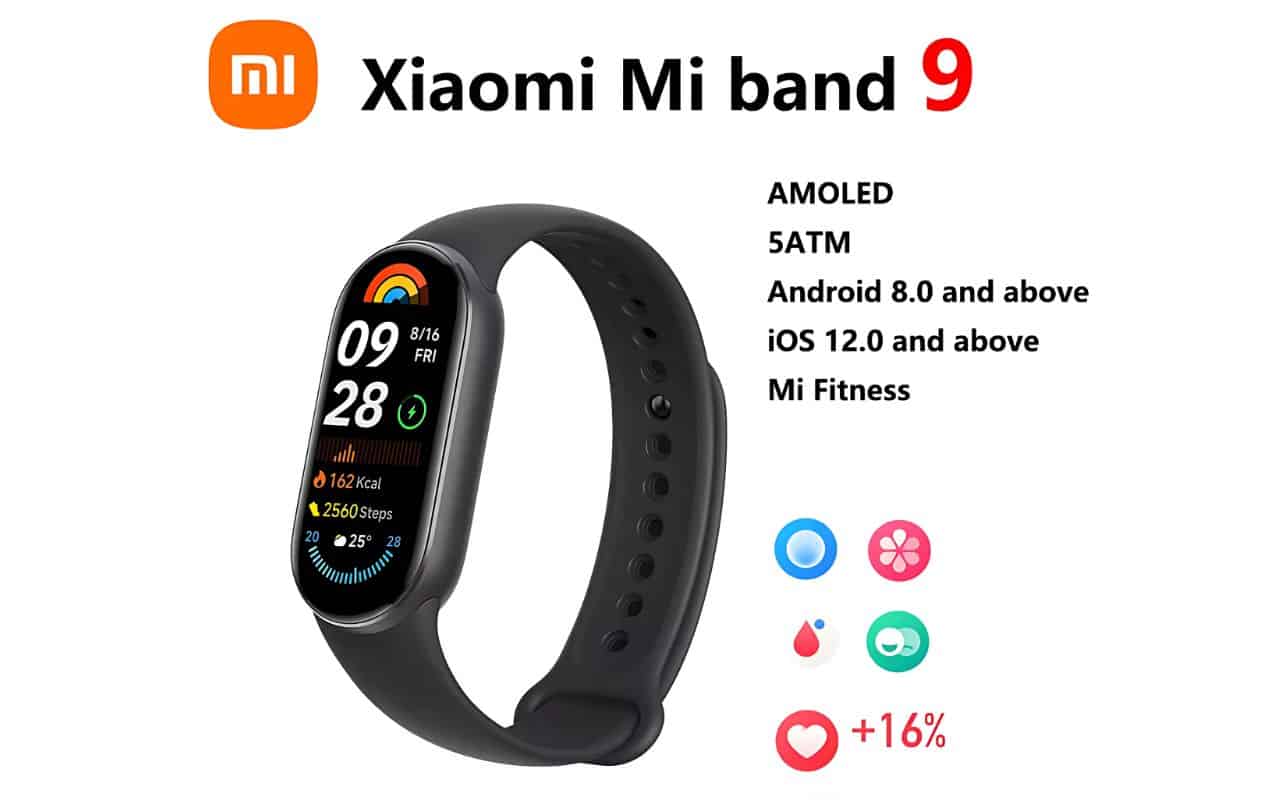 Xiaomi Smart Band 9: New fitness tracker with AMOLED screen.
