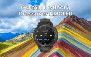 Garmin Instinct 3 Crossover AMOLED smartwatch review image.