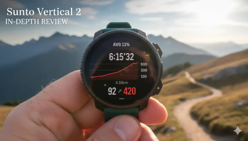Suunto Vertical 2 in-depth review featuring its new AMOLED display and long-lasting battery life.