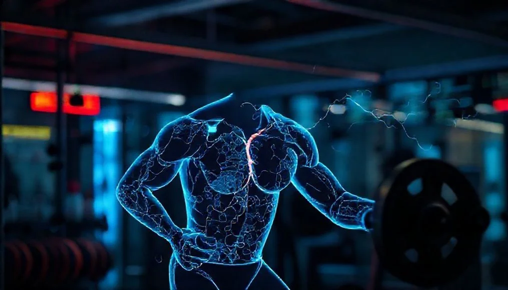 Professional illustration representing: Glycogen Metabolism in Action: From the Gym to the Clinic. Style: Professional editorial photography, cinematic lighting, ultra-high resolution