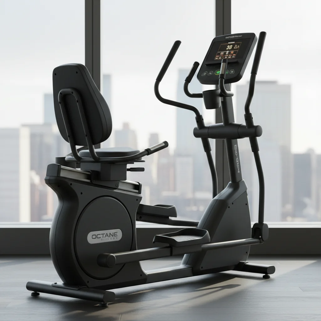 A person performing a full-body workout in a home gym setting