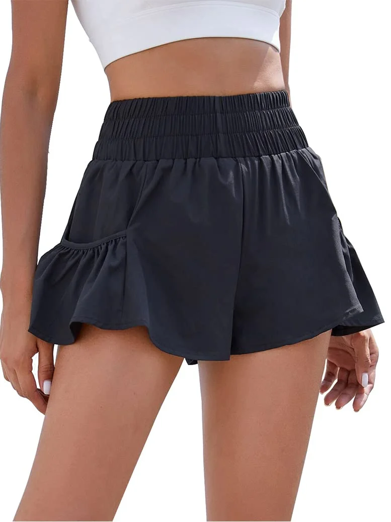 BMJL Women's High Waisted Running Shorts