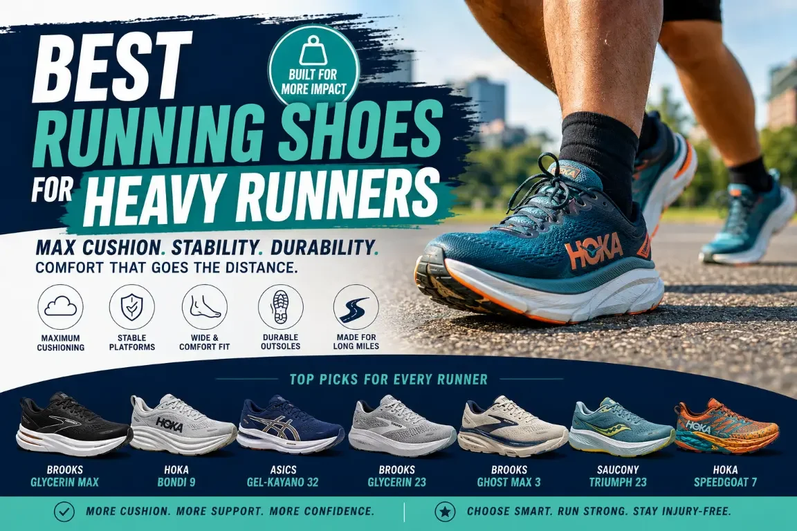 Best Running Shoes for Heavy Runners 2026: Cushioned, Stable Shoes That Hold Up