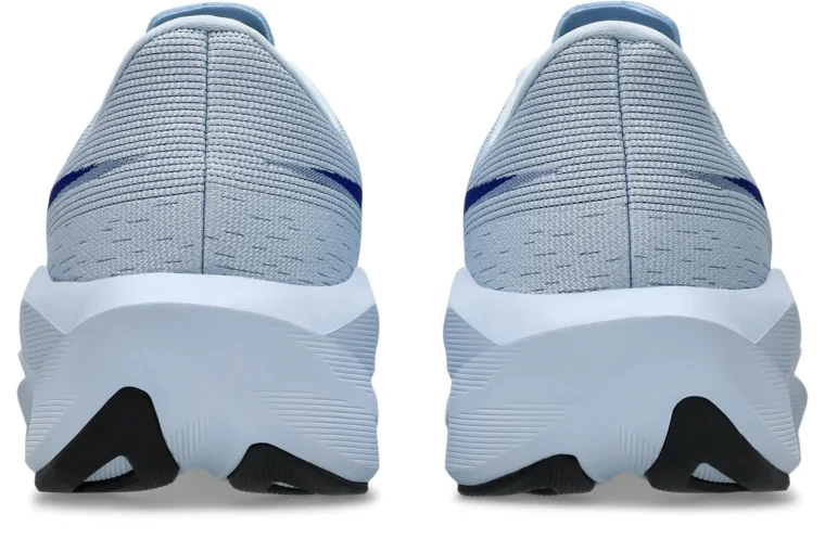 ASICS Novablast 6 outsole and midsole detail showing traction and foam geometry