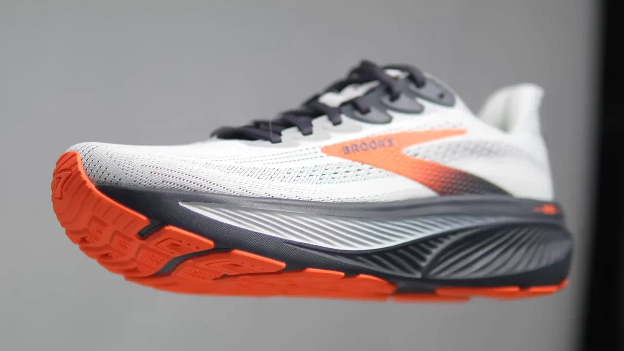 Brooks Ghost 18 running shoe side profile showing neutral daily trainer shape