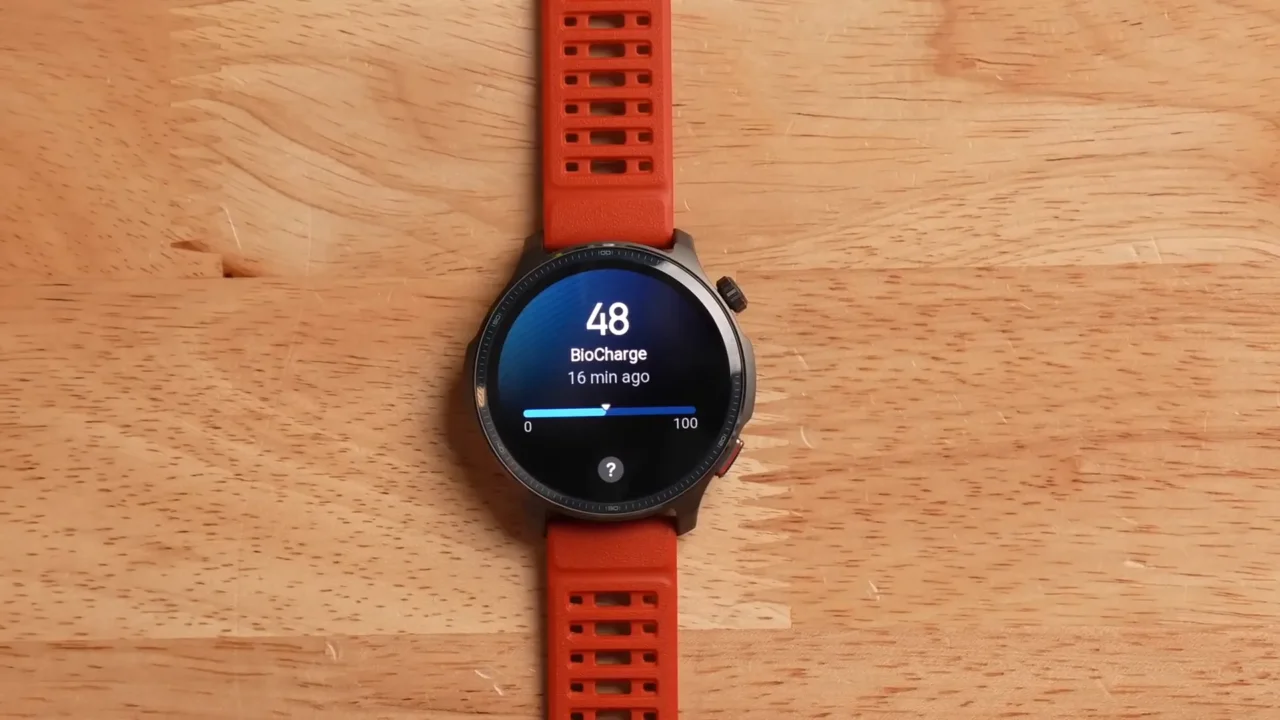 BioCharge energy metric widget on Amazfit Balance 2