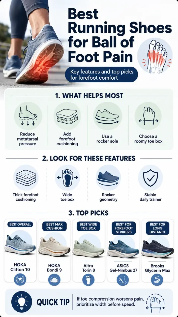 Running shoes for injury prevention