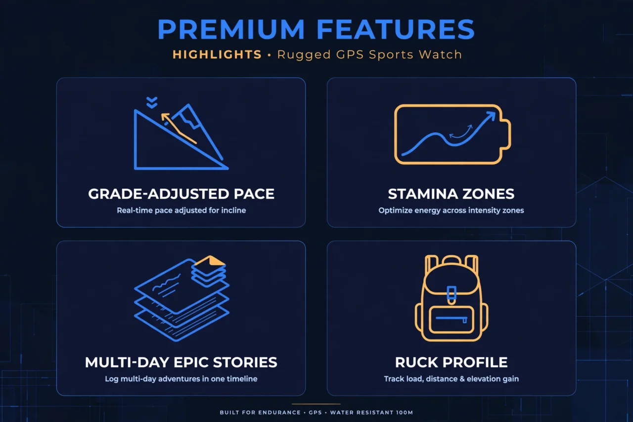 Enduro 4 new software features: grade-adjusted pace, Stamina Zones, multi-day Epic stories, ruck profile